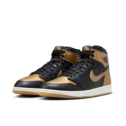 Air Jordan 1 High " Black Metallic Gold"